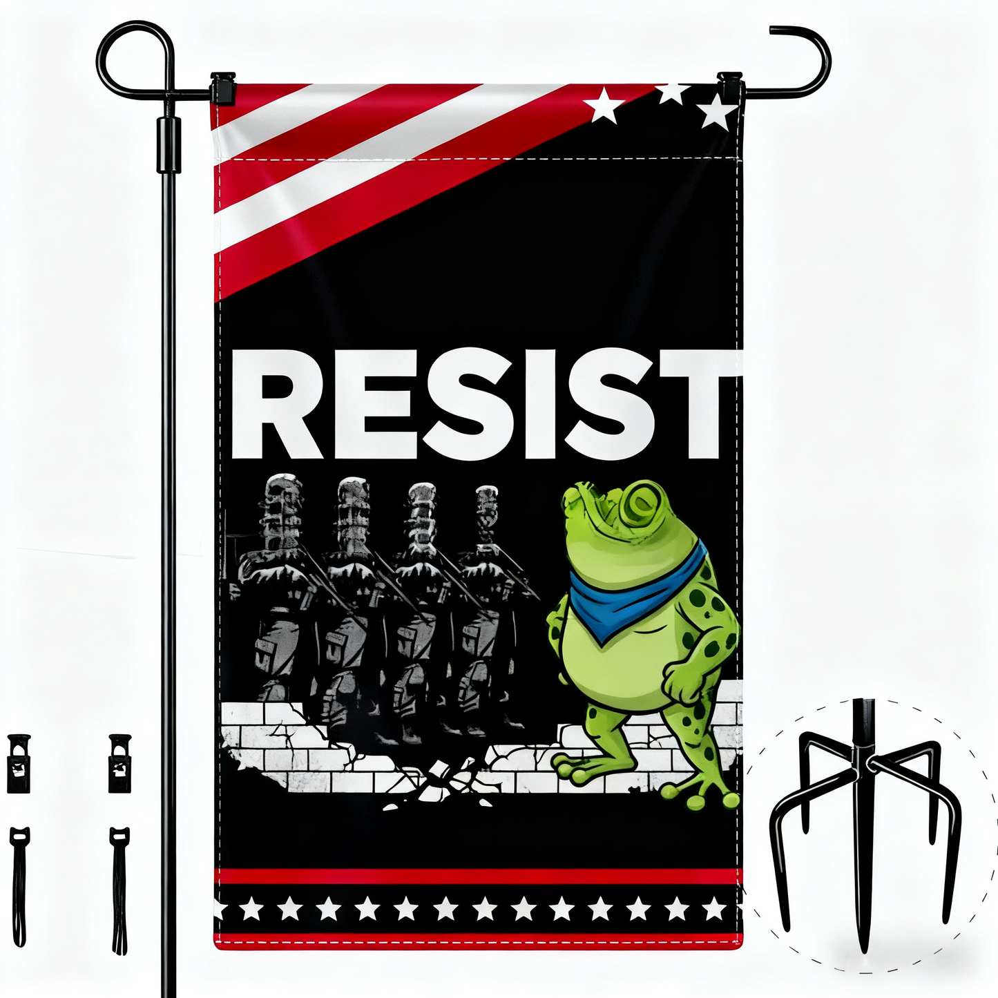 💥Last day 45% OFF💥Portland Frog Protest Garden Flag🐸