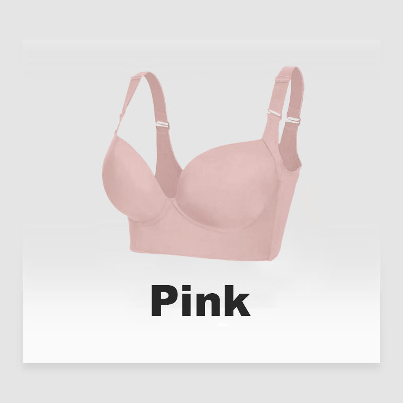 SheCurve®Push-Up Back Smoothing Bra-Pink