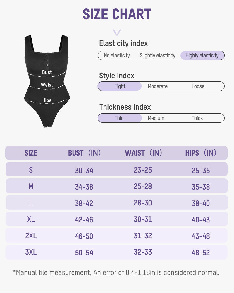 Snap Button Triangle Shaping Bodysuit