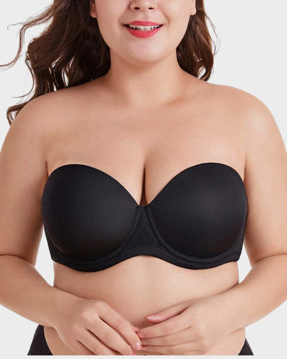 Versatile Underwire Bandeau Bra With Removable Straps