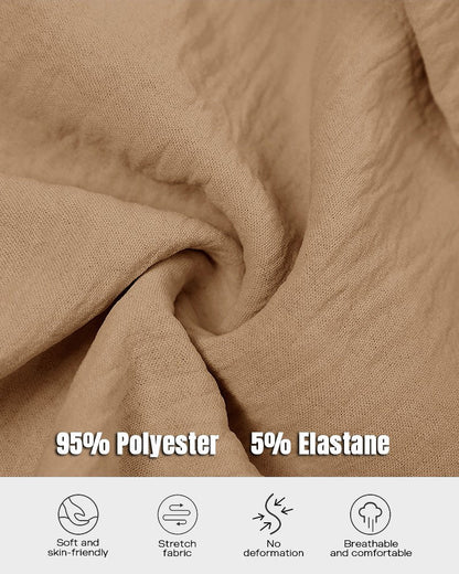 Long Sleeve Button Down Drawstring Shirt Dress