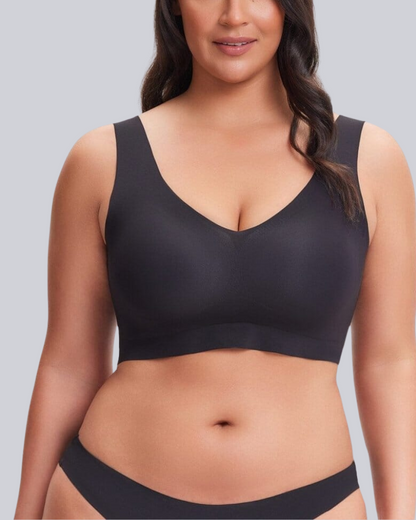 Wireless Back Smoothing V-Neck Tank Bra
