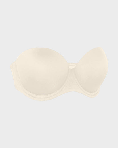 Versatile Underwire Bandeau Bra With Removable Straps