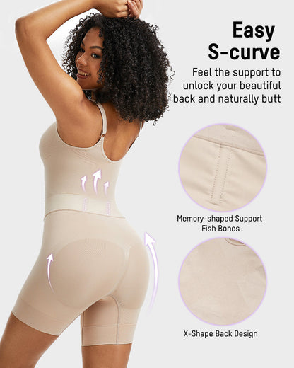 All-in-One Sculpting Bodysuit with Easy-Off Design