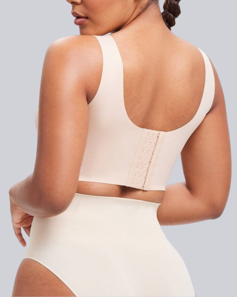Wireless Back Smoothing V-Neck Tank Bra