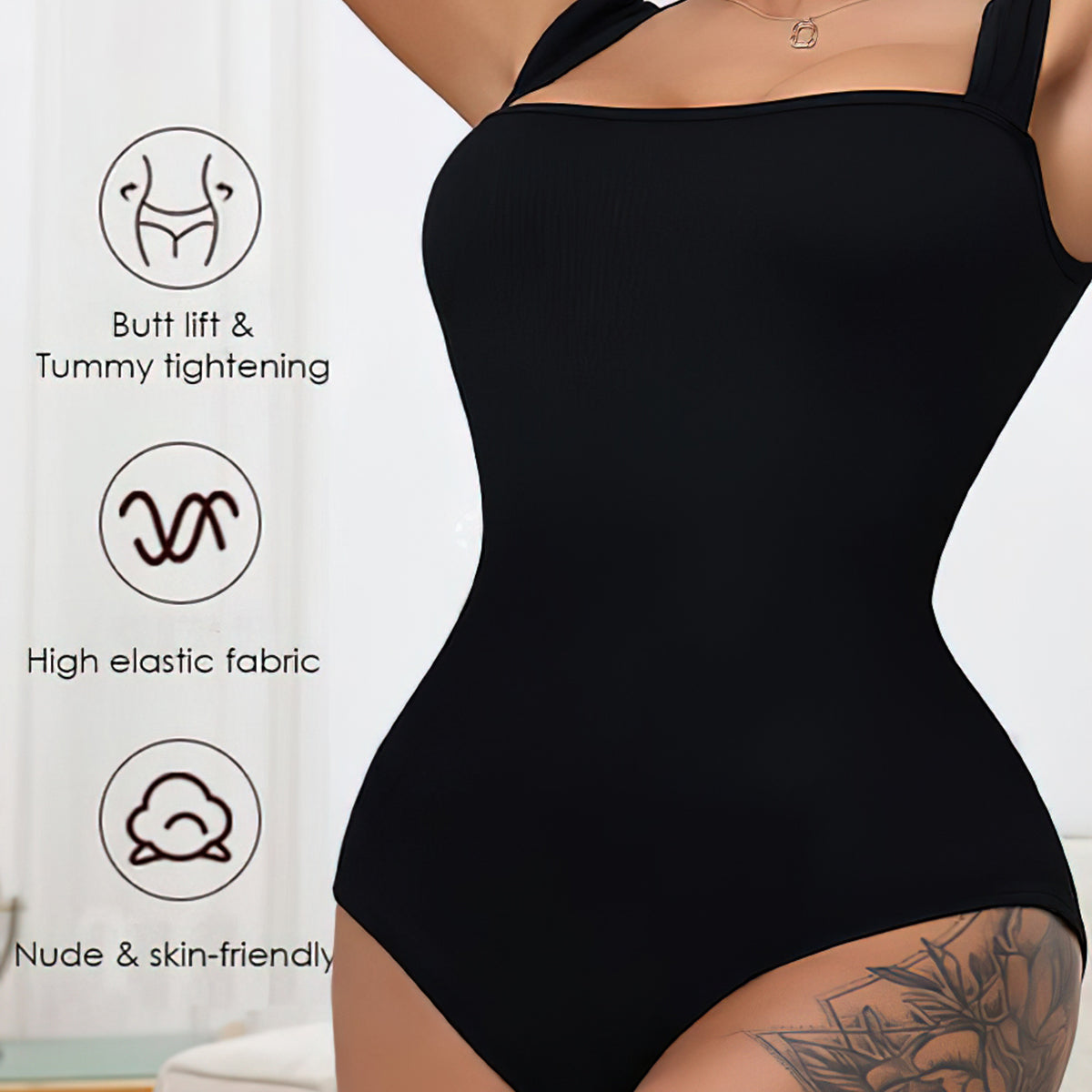 Sleeveless Tummy Control Tank Tops Bodysuits