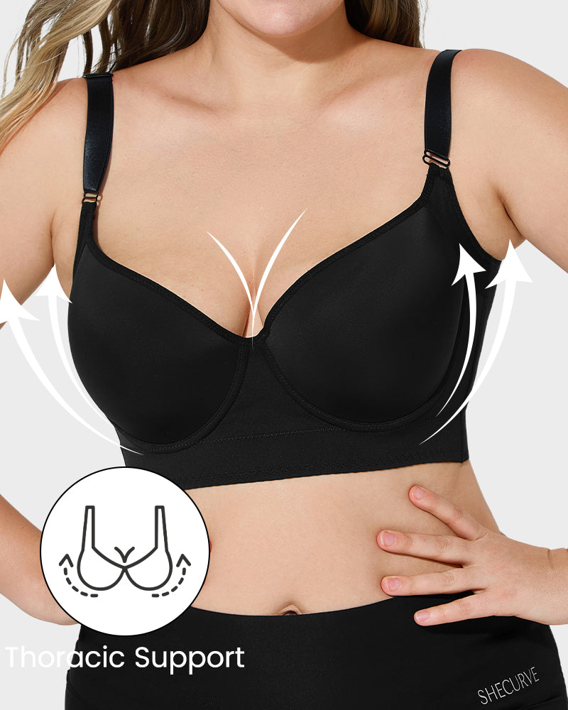 Push Up Longline Smoothing Bra