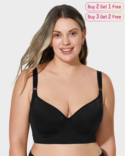 Push Up Longline Smoothing Bra