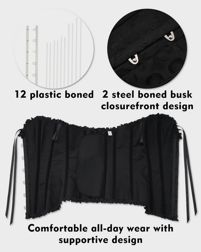 Corset Tops Lace Waist Push Up Shapewear