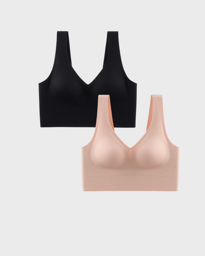 Wireless Back Smoothing V-Neck Tank Bra
