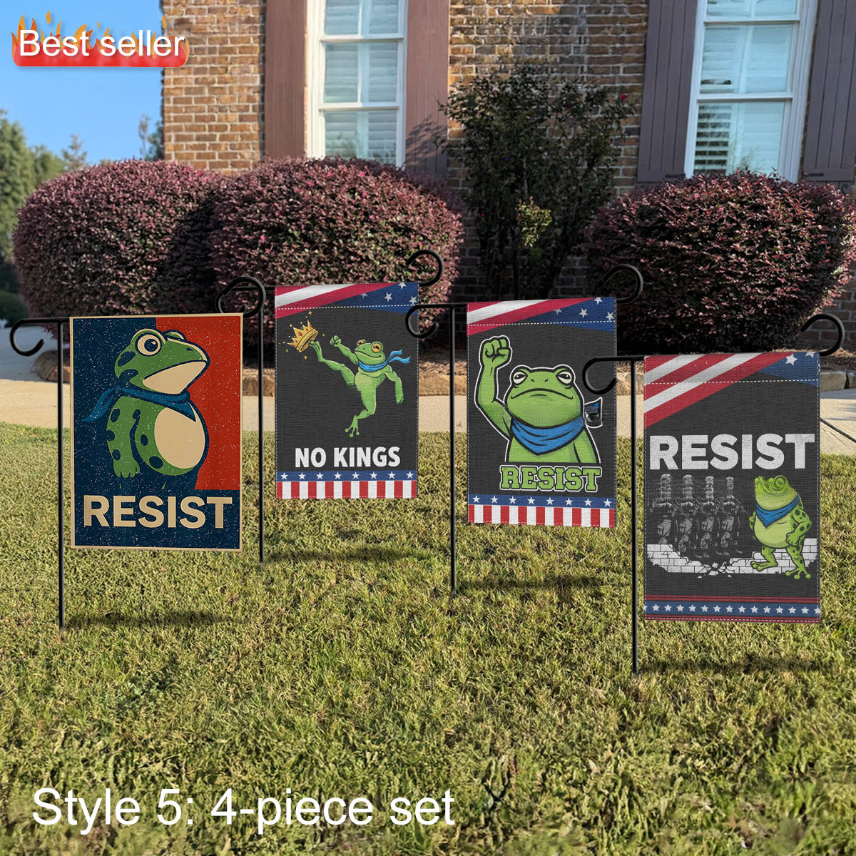 💥Last day 45% OFF💥Portland Frog Protest Garden Flag🐸