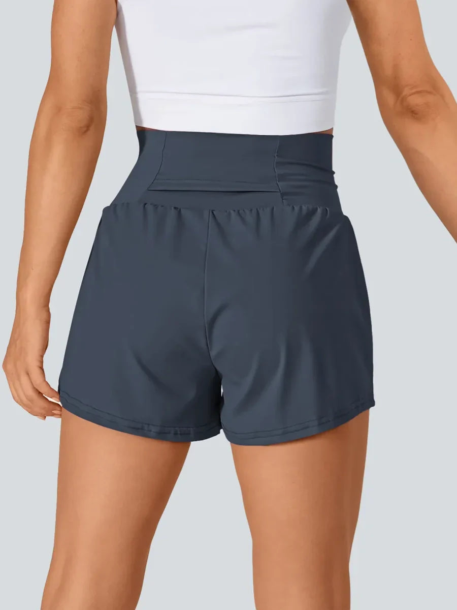 Super Tummy Control Back Pocket & Side Hidden Pocket Shorts 3"