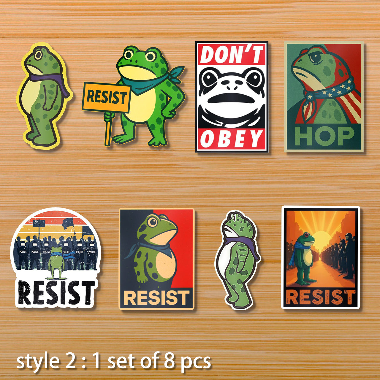 💥Last day 59% OFF💥Portland Frog Protest Stickers
