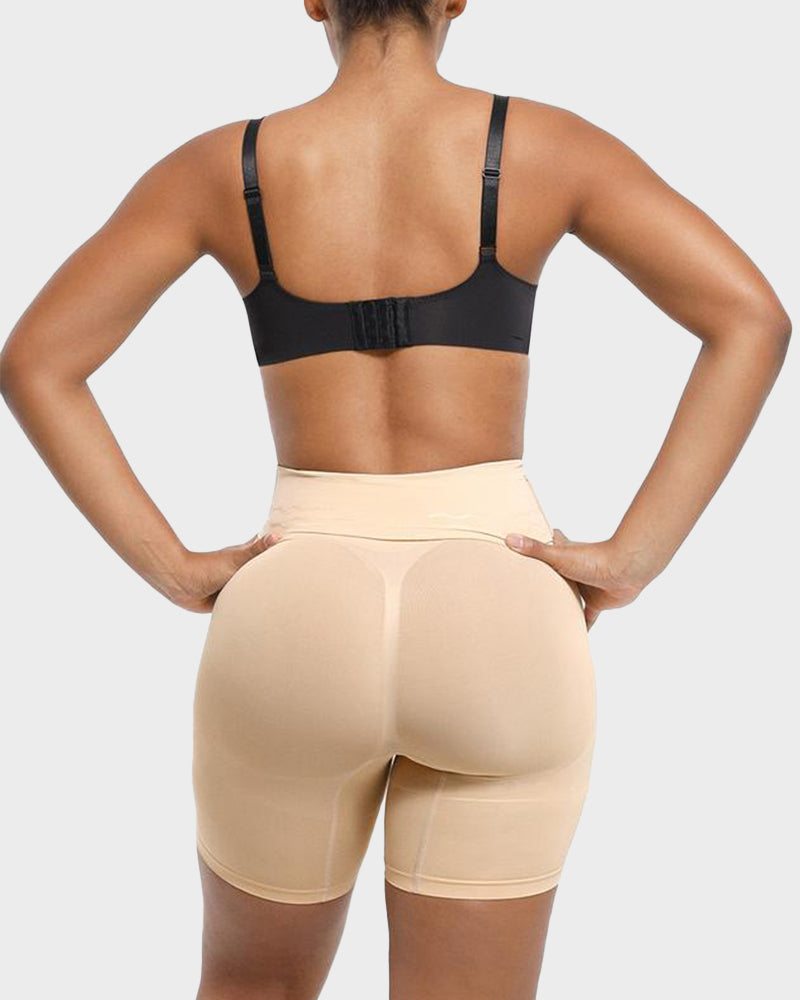Anti-Roll High-Waist Sculpting Shorts