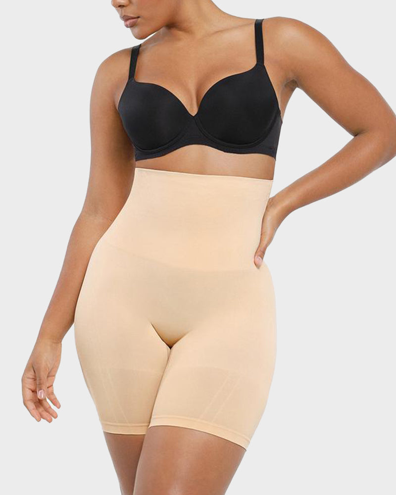 Anti-Roll High-Waist Sculpting Shorts