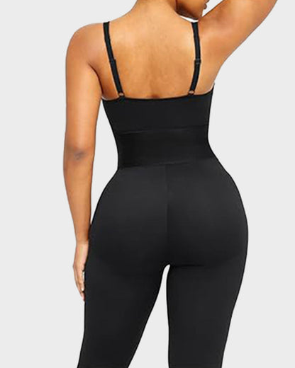 Athletic Bodycon Shapewear Romper