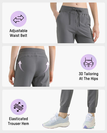 Brushed Tapered Jogger Fitness Pants