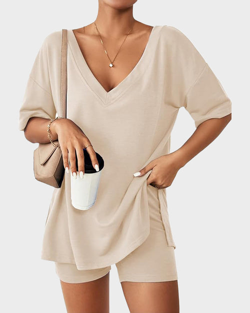 Casual Vibe Comfy Oversized 2-Piece Lounge Set