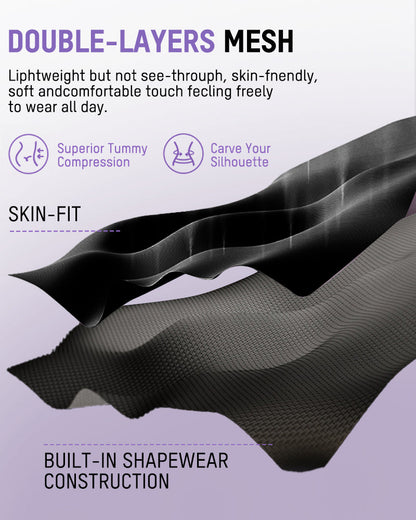 Comfort Sculpt Shapewear Bodysuit with Built-In Bra