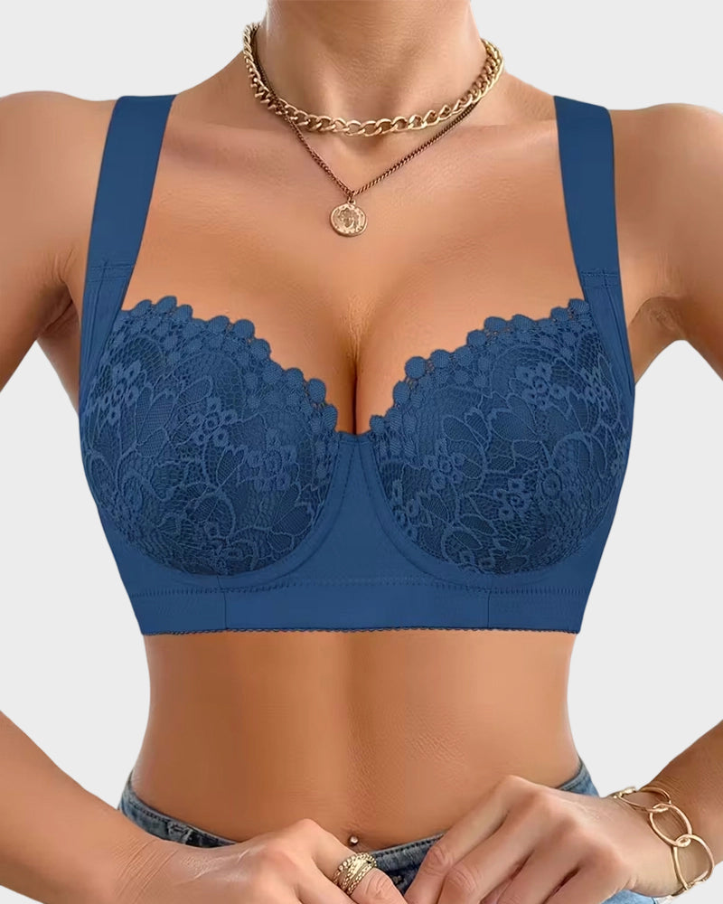 Elegant Lace Push Up Underwire Bra
