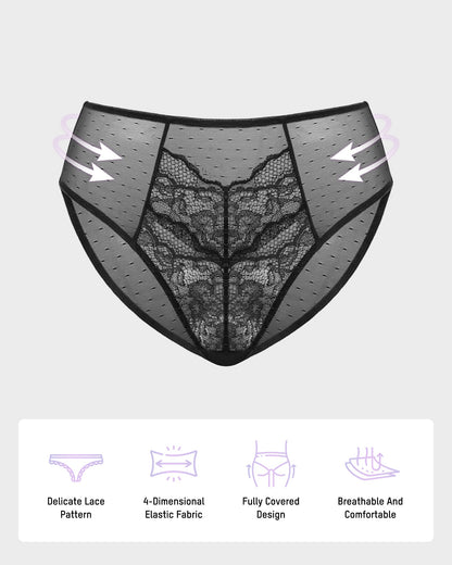 Enchant Floral Lace Brief Underwear (3 Pack)