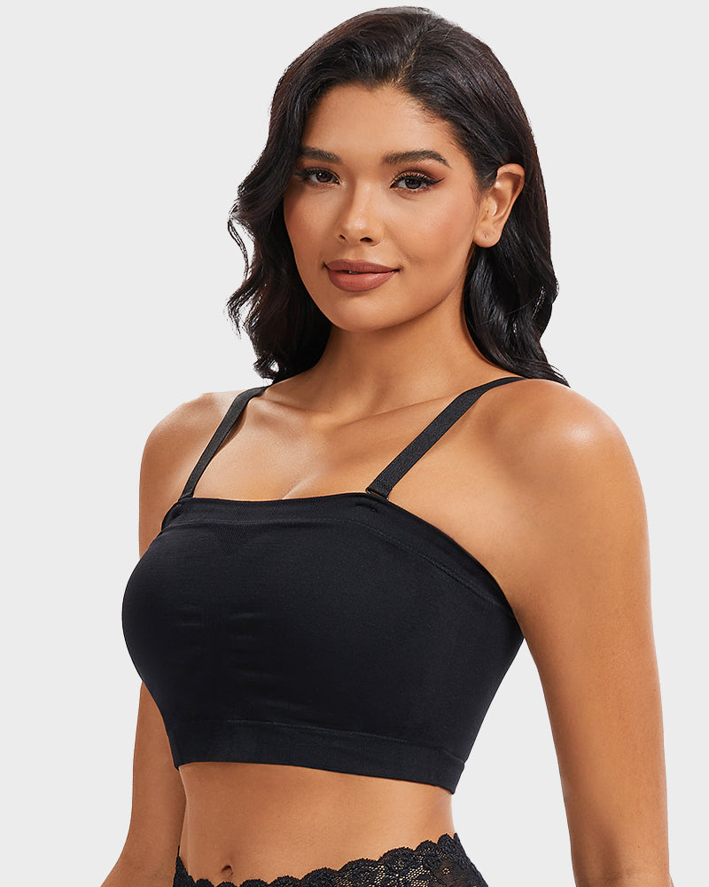 Full-Coverage Seamless Bandeau Bra