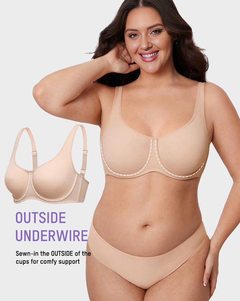 Full Coverage Unlined Underwire Bra