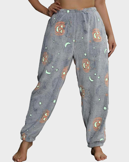 Halloween Glow-in-the-Dark Flannel Pajama Pants