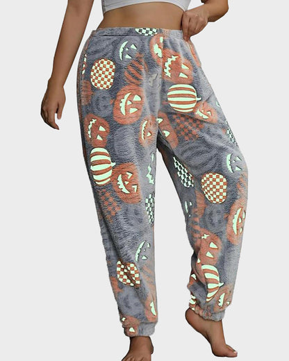 Halloween Glow-in-the-Dark Flannel Pajama Pants
