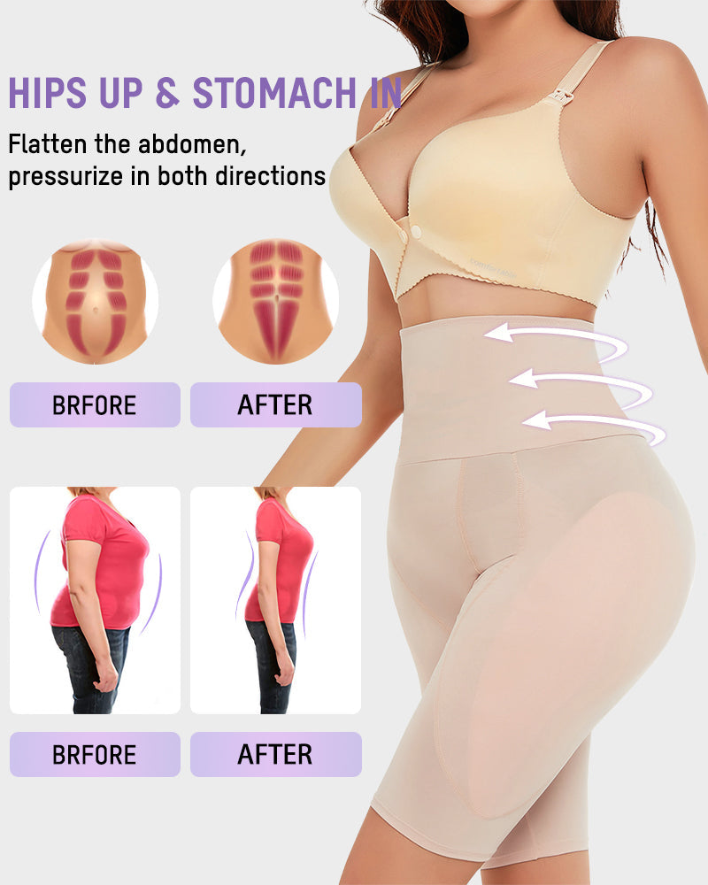 High Waisted Butt Lifter Shapewear Shorts