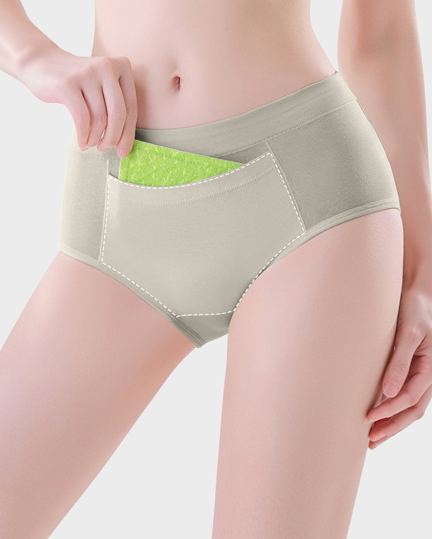 High Waist Leakproof Period Panties (3 Pack)