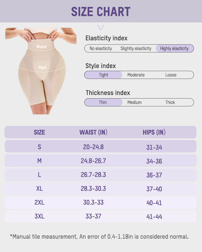 High Waisted Butt Lifter Shapewear Shorts