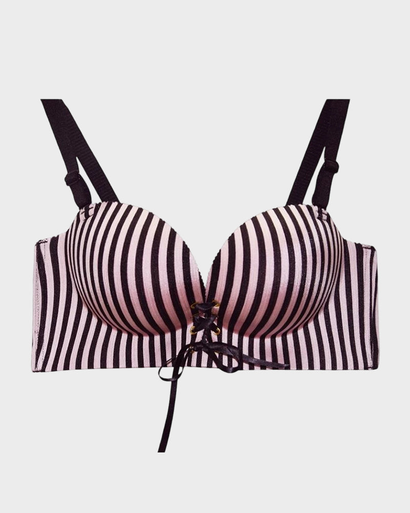 Instant Boost Lace-Up Padded Push Up Bra