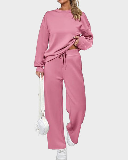 Knitted Lounge Two-Piece Set for Fall Winter