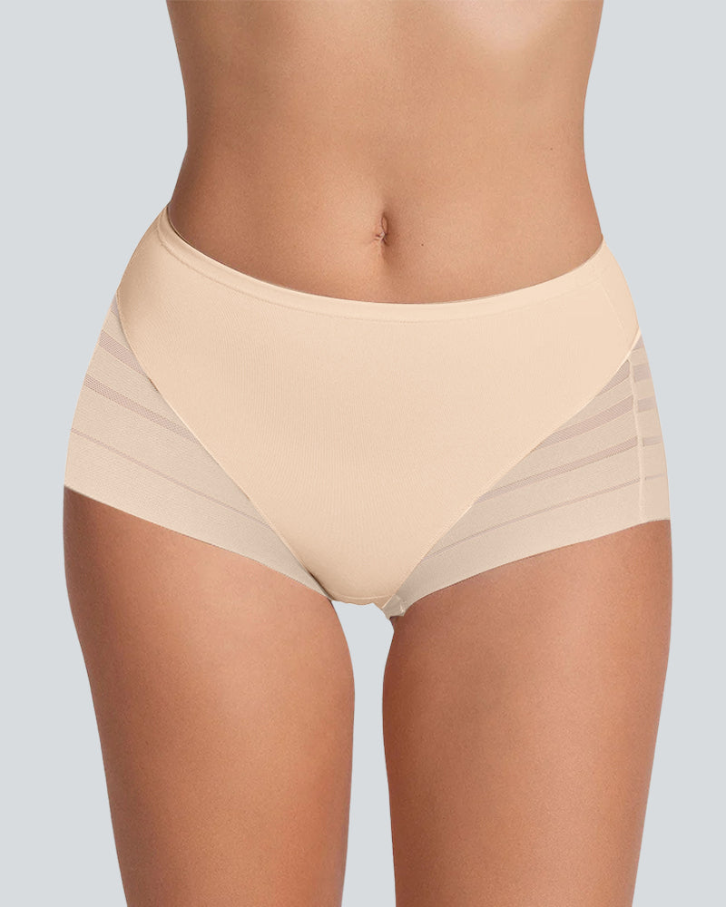 Seamless Breathable Lace Mid-Rise Panties