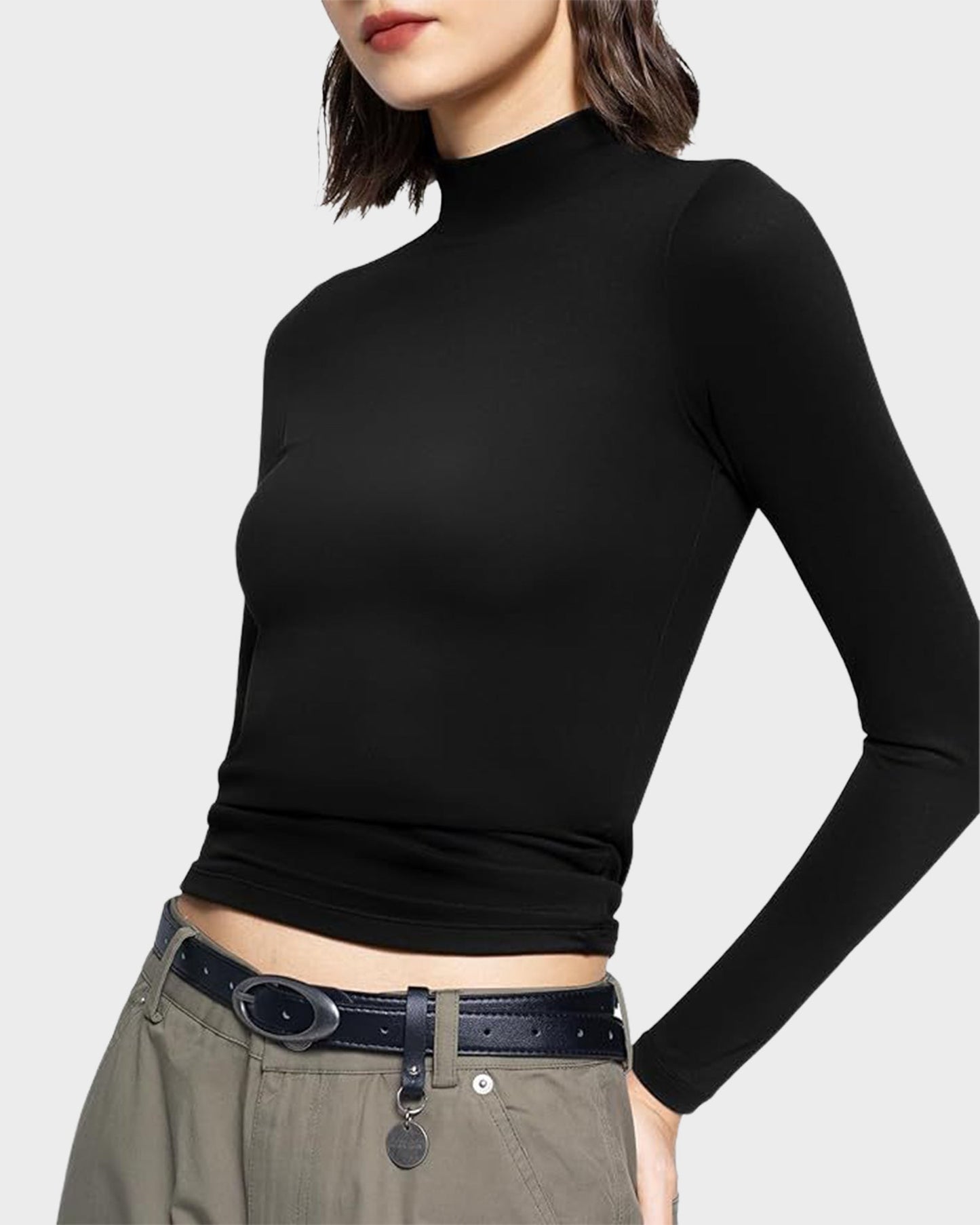 Long Sleeve Slim Fit Crew Neck Tee