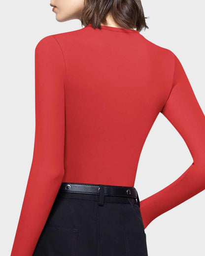 Long Sleeve Slim Fit Crew Neck Tee