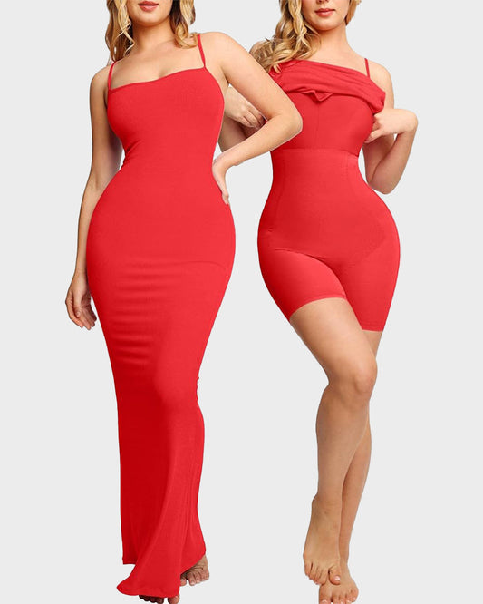 Maxi Bodycon Shapewear Dress with Built-in Bra