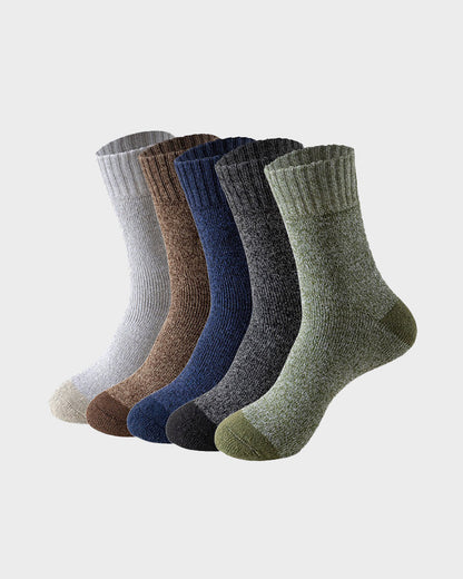 Men's Thermal Terry Loop Socks ( 5 Pairs)