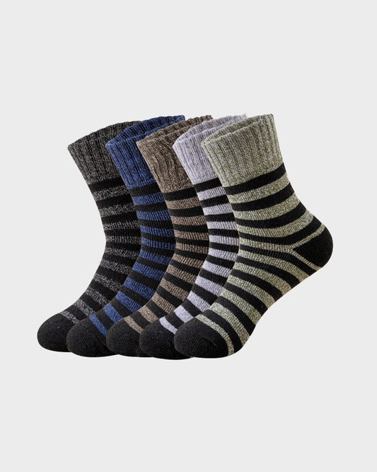 Men's Thermal Terry Loop Socks ( 5 Pairs)