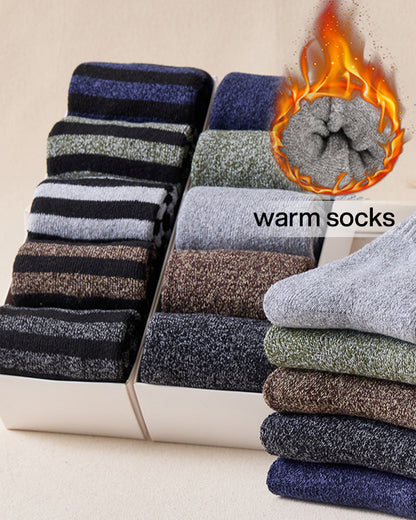 Men's Thermal Terry Loop Socks ( 5 Pairs)
