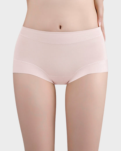 Mid-Waist Cotton Antibacterial Boxer Panties (5 Pack)