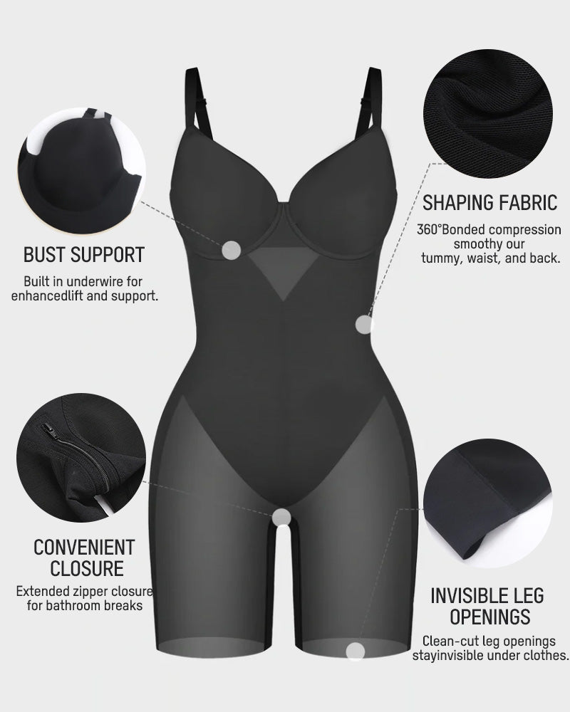 Seamless Full-Body Shaping Bodysuit
