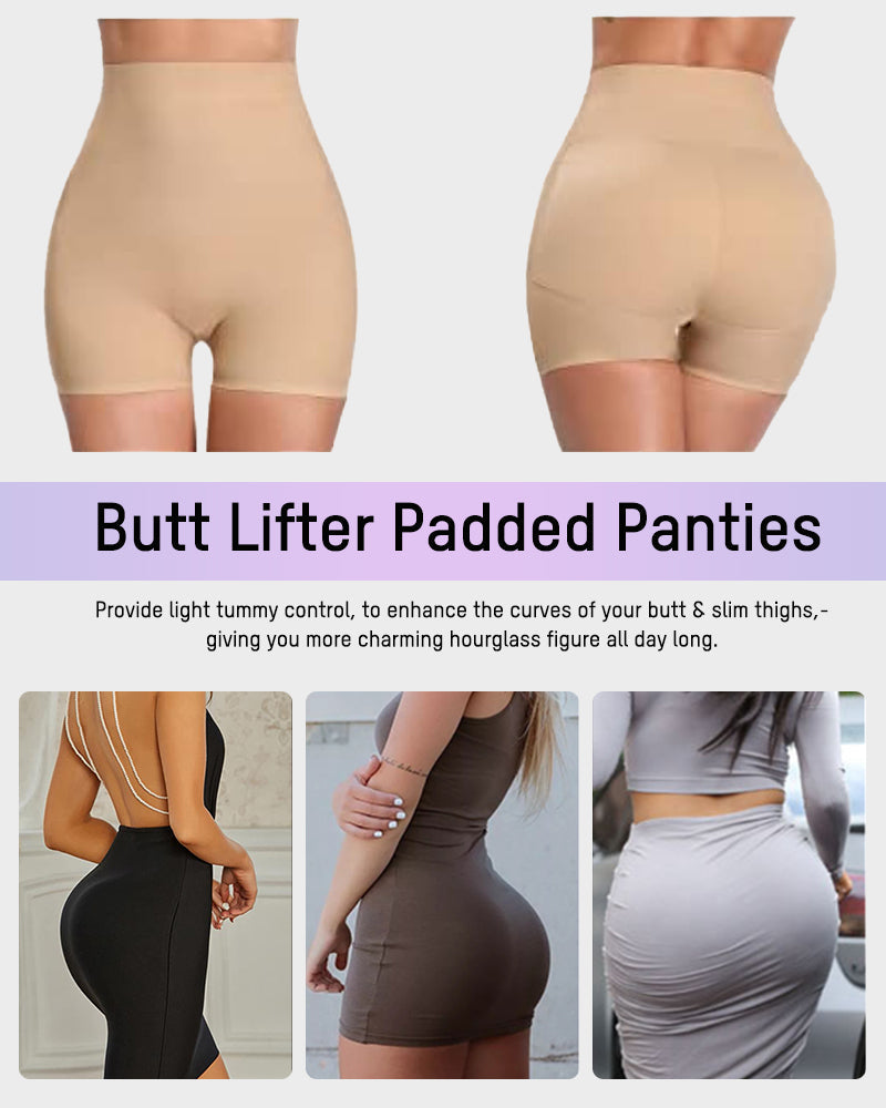 Seamless High-Waist Booty Lift Tummy Control Shapewear Shorts
