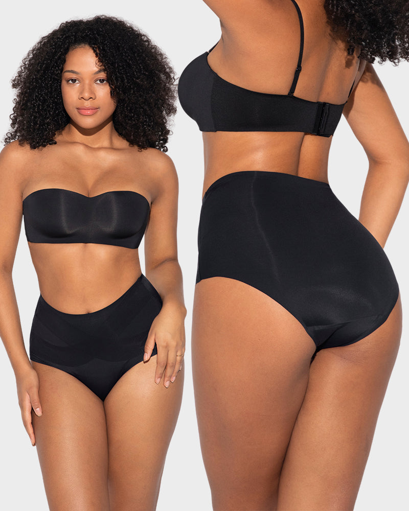 Seamless Tummy Control High-Waist Panties (5 Pack)