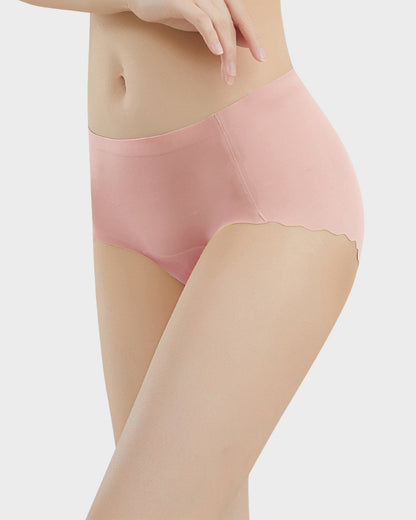 Seamless No Camel Toe Silk Antibacterial Gusset Panties (5 Pack)