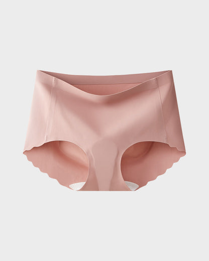Seamless No Camel Toe Silk Antibacterial Gusset Panties (5 Pack)