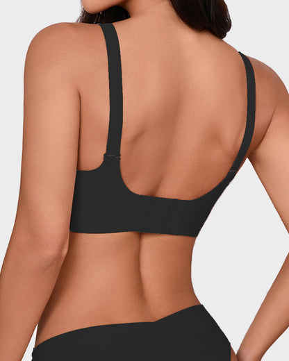 Seamless Wireless Scalloped Edge Jelly Bra