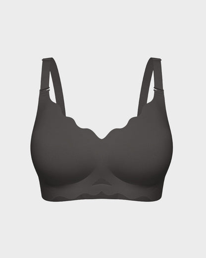 Seamless Wireless Scalloped Edge Jelly Bra