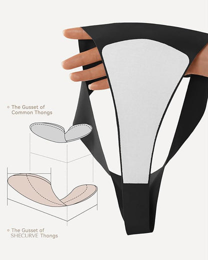 Seamless Invisible Comfort Thongs (5 Pack)